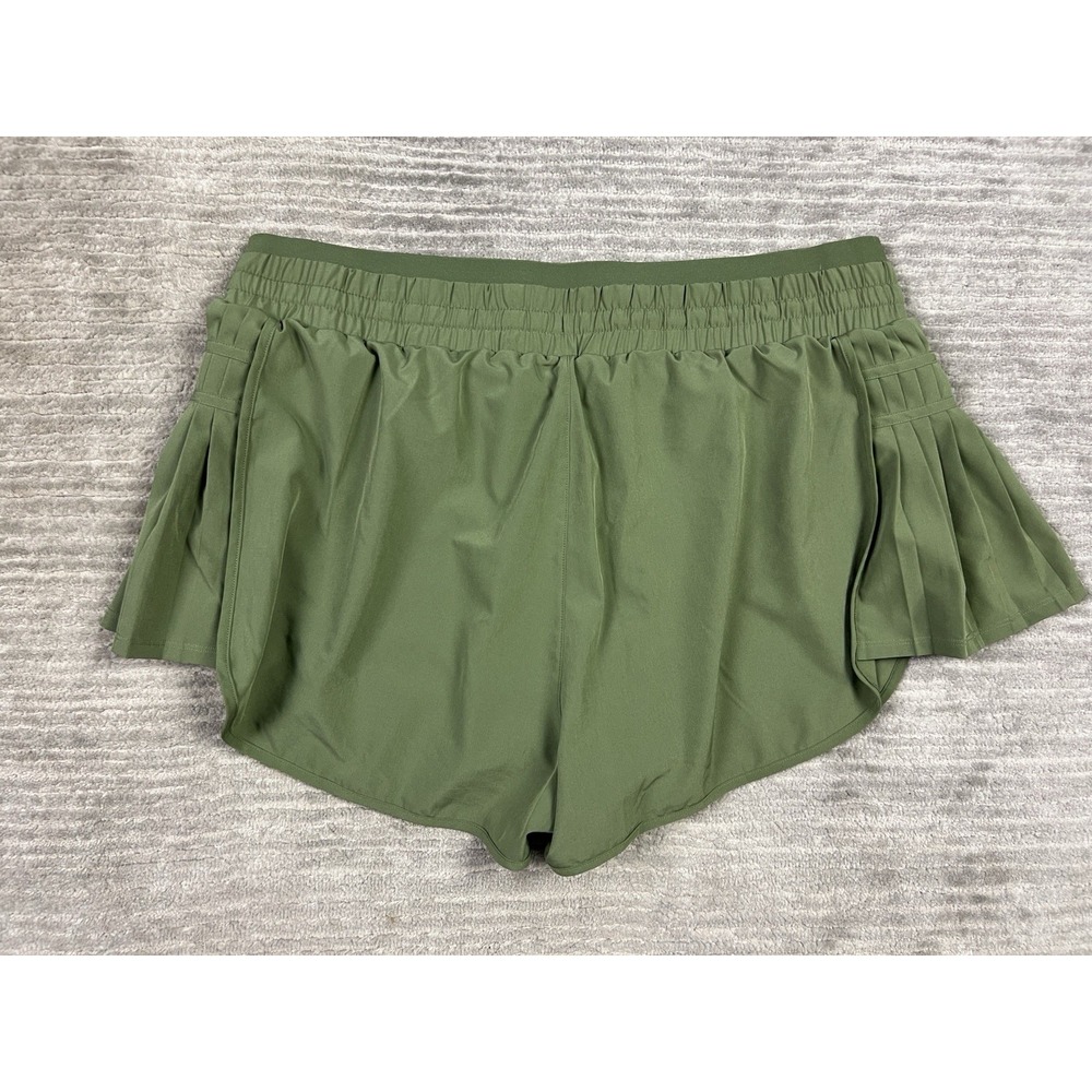 Joy Lab Athletic Shorts Womens XL Green Pull On Elastic Waist Polyester Blend - Picture 7 of 13
